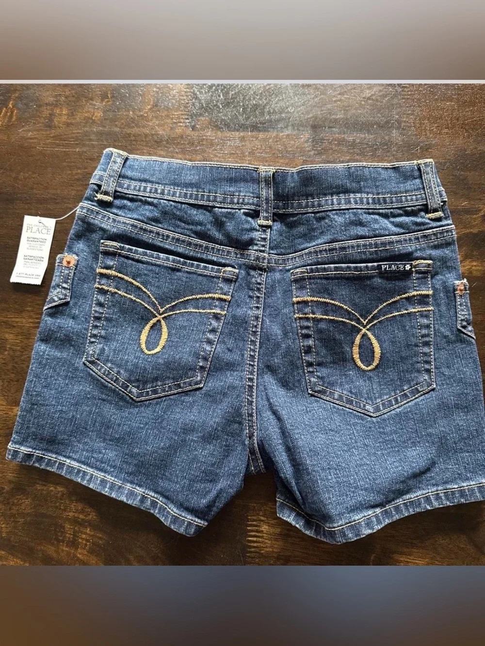 The Children's Place Dark Blue Denim Jean Shorts